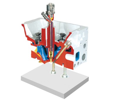 直噴式發(fā)動機氣缸蓋解剖模型