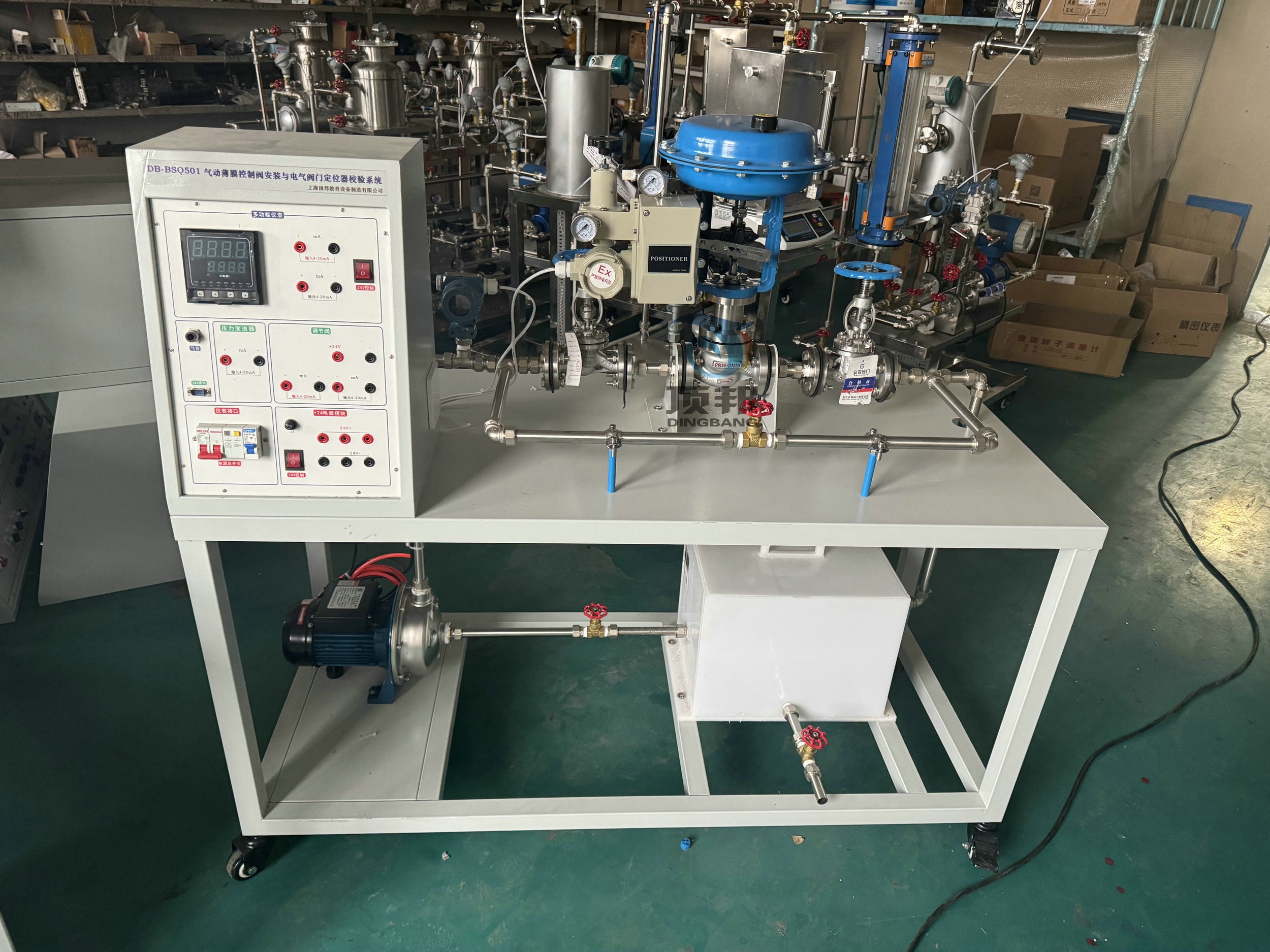 氣動(dòng)薄膜控制閥安裝與電氣閥門(mén)定位器校驗(yàn)系統(tǒng)